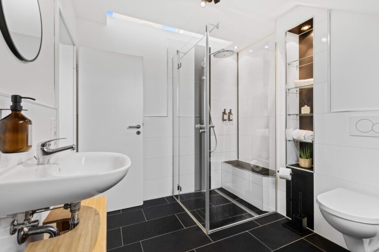 Begehbare Regendusche