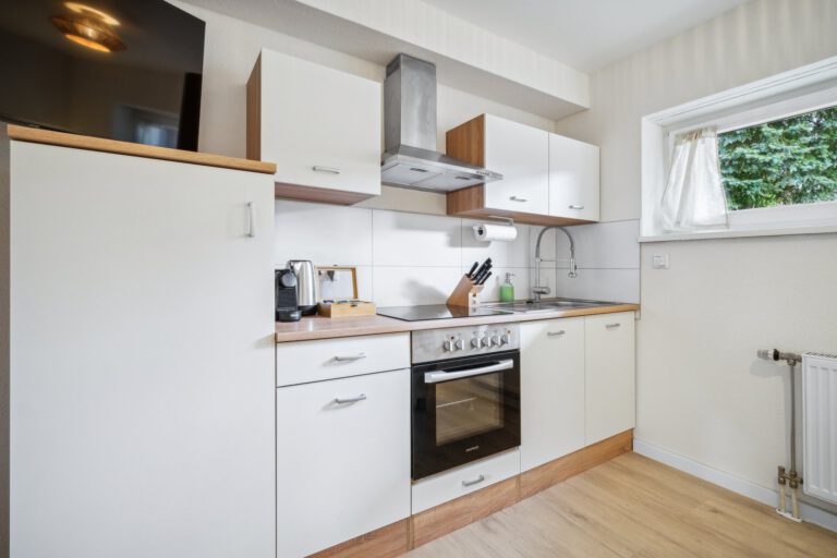 Das Wohnzimmer in der Casa Oasis I verfügt über eine vollausgestattete Küche.