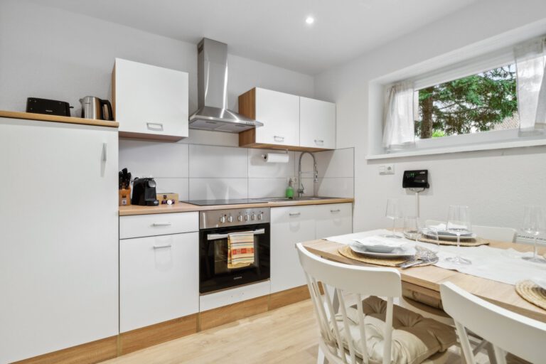 Das Wohnzimmer in der Casa Oasis II verfügt über eine vollausgestattete Küche und einen Essbereich für bis zu 6 Personen.