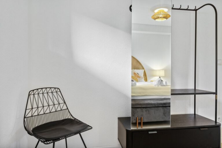 Im Schlafzimmer in der Casa Oasis II steht Dir eine Möglichkeit zur Unterbringung Deiner Kleidung zur Verfügung.