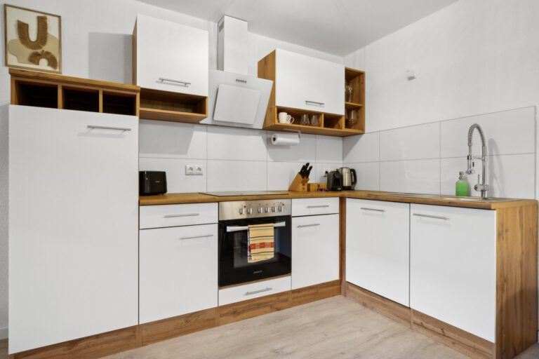 Das Wohnzimmer in der Casa Oasis III verfügt über eine vollausgestattete Küche.