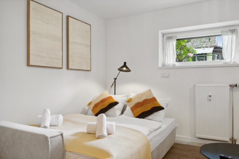 Die Couch in der Casa Oasis III ist ausziehbar und kann zur Schlafcouch umfunktioniert werden.